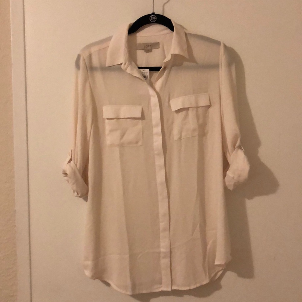 Off white maternity top